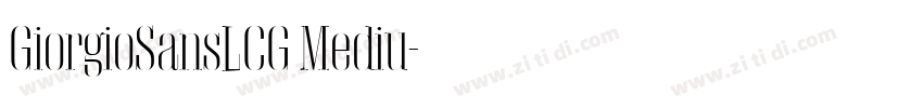 GiorgioSansLCG Mediu字体转换